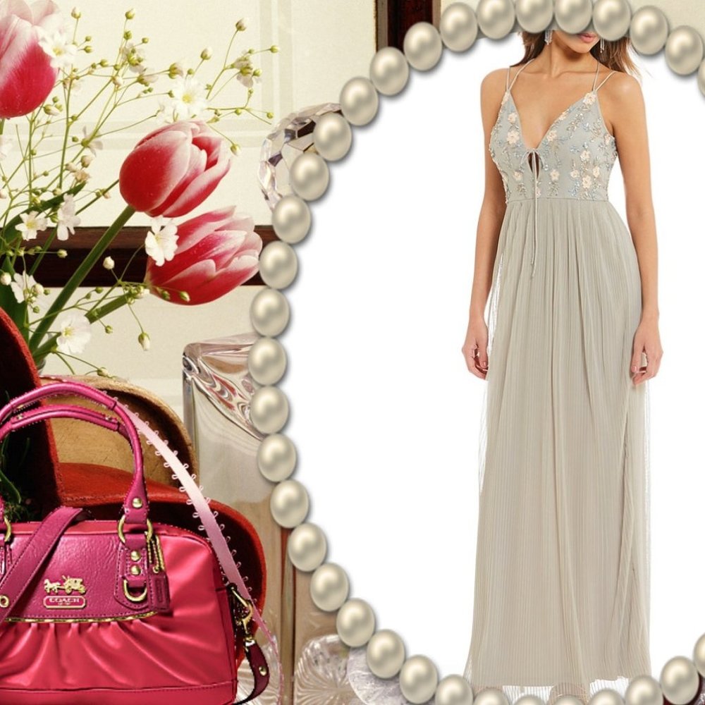 ⭐️FINAL SALE ITEM⭐️❤️Gianni Bini Beaded Embellished Gown❤️